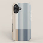 Color Block Line Abstract XVII iPhone Case Gallery Image 1