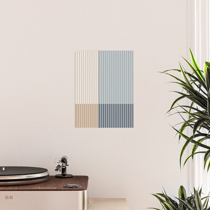 Color Block Line Abstract XVII Poster Gallery Image 2