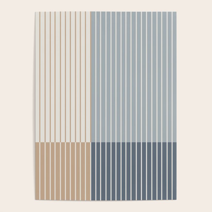 Color Block Line Abstract XVII Poster Gallery Image 4