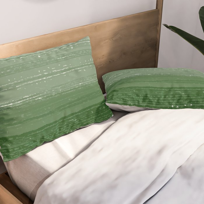 Forest Green Paint Gradient Pillow Sham Gallery Image 2