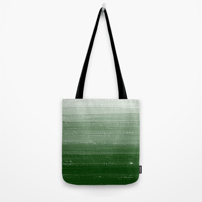 Forest Green Paint Gradient Tote Bag Gallery Image 2