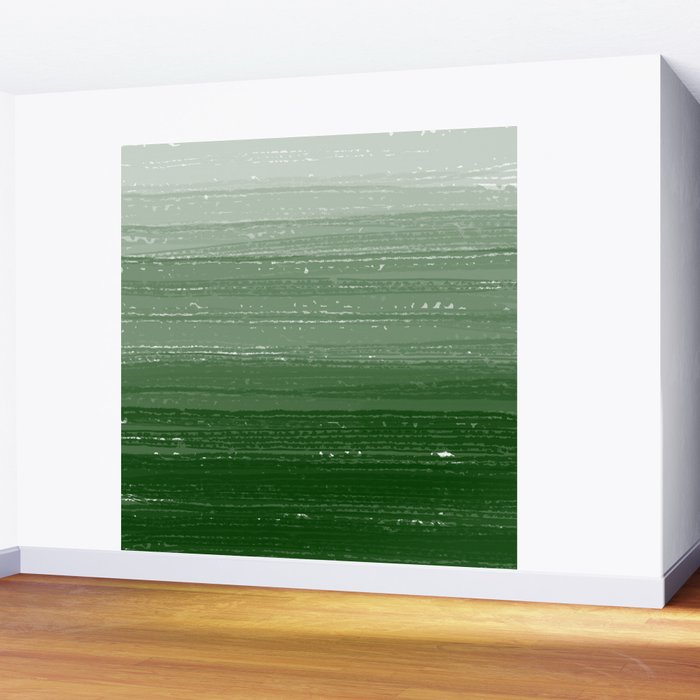 Forest Green Paint Gradient Wall Mural Gallery Image 2