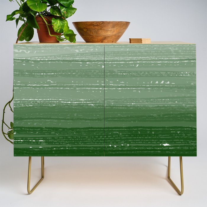 Forest Green Paint Gradient Credenza Gallery Image 1