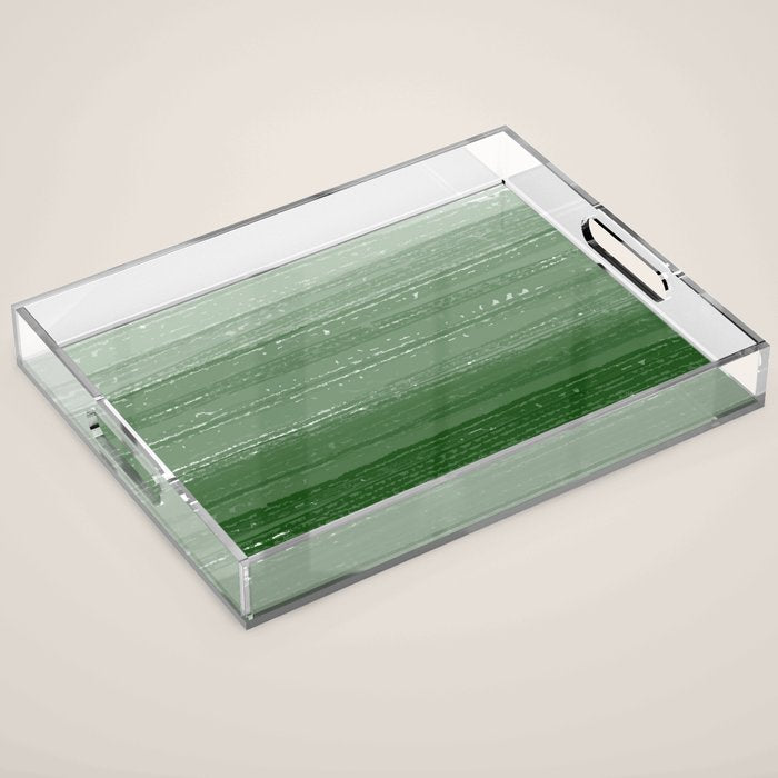 Forest Green Paint Gradient Acrylic Tray Gallery Image 1