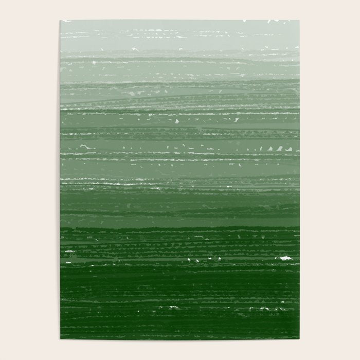 Forest Green Paint Gradient Poster Gallery Image 1