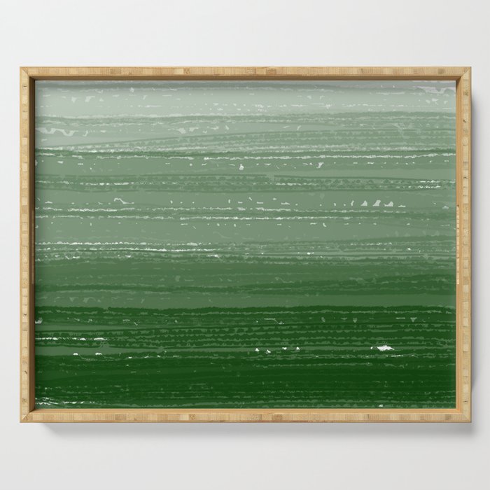 Forest Green Paint Gradient Serving Tray Gallery Image 1