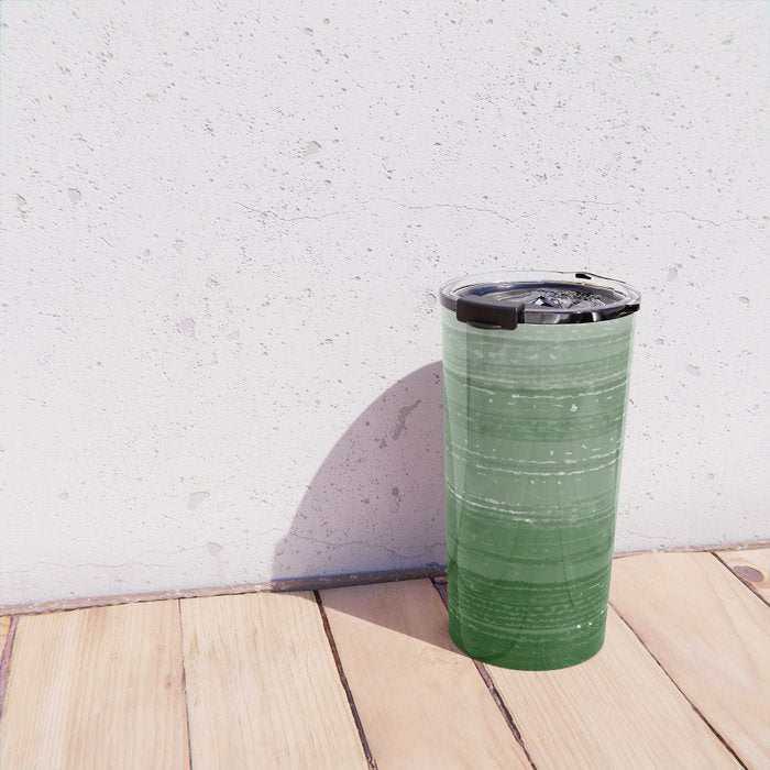Forest Green Paint Gradient Travel Mug Gallery Image 4