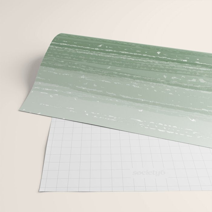 Forest Green Paint Gradient Wrapping Paper Gallery Image 2