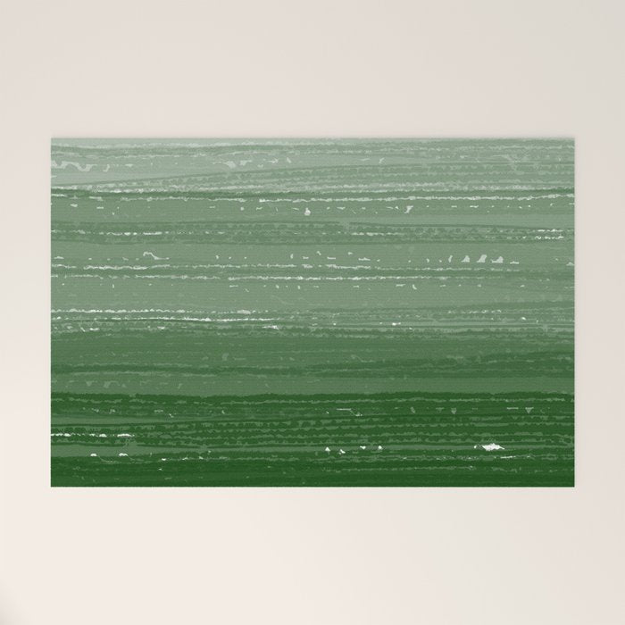 Forest Green Paint Gradient Welcome Mat Gallery Image 1