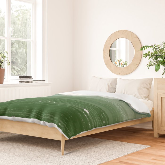 Forest Green Paint Gradient Duvet Cover Gallery Image 2