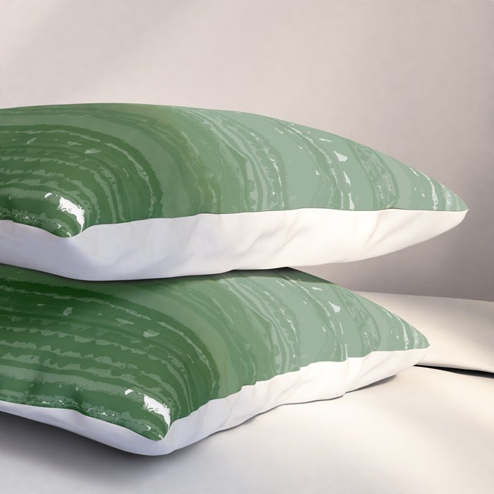Forest Green Paint Gradient Pillow Sham Gallery Image 3