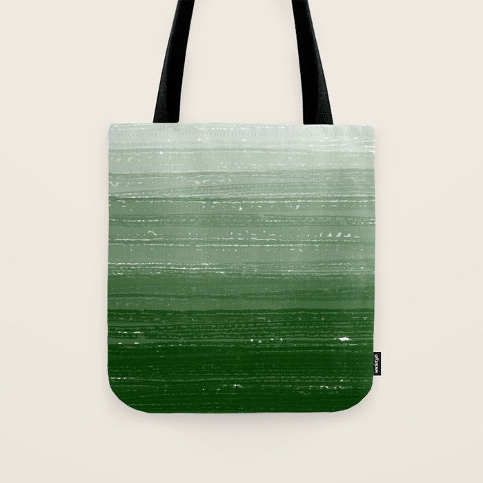 Forest Green Paint Gradient Tote Bag Gallery Image 1
