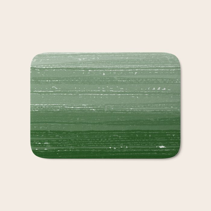 Forest Green Paint Gradient Bath Mat Gallery Image 1