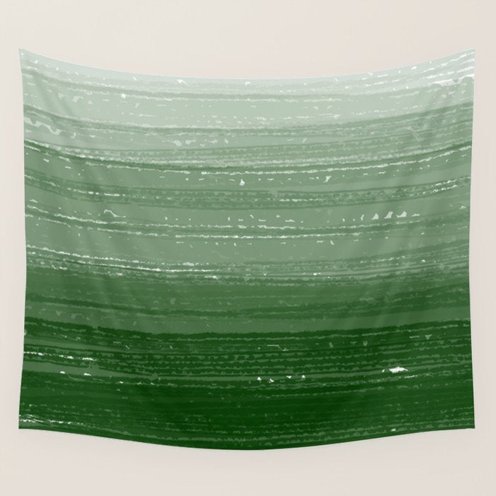 Forest Green Paint Gradient Wall Tapestry Gallery Image 4