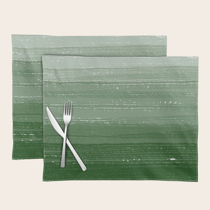Forest Green Paint Gradient Placemat Gallery Image 1