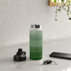 Forest Green Paint Gradient Water Bottle Gallery Image 4