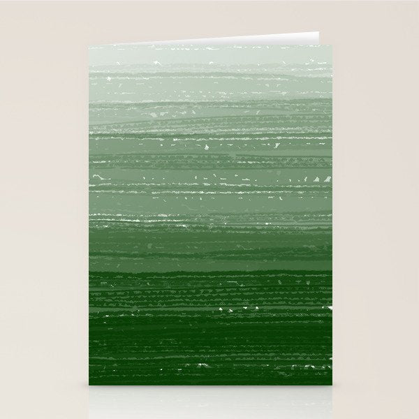 Forest Green Paint Gradient Stationery Card Gallery Image 1