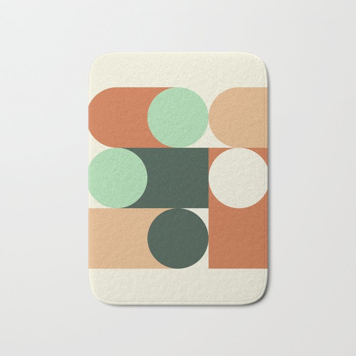 Modern Geometric 84A Bath Mat Gallery Image 1