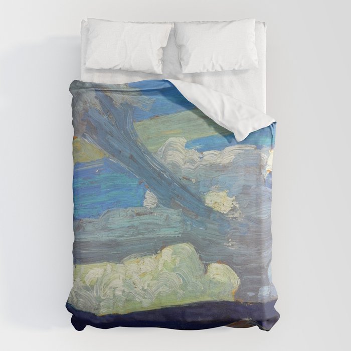 Tom Thomson Clouds ("The Zeppelins") 1915 Canadian Landscape Artist Duvet Cover Gallery Image 1