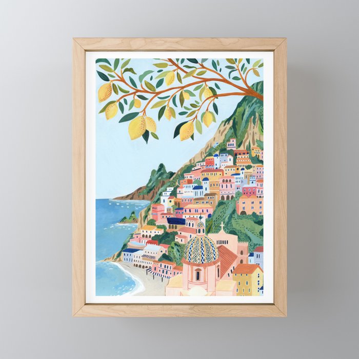 Positano, Italy Mini Art Print Gallery Image 1