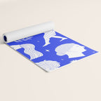 Blue greek statue and classic vintage monument pattern Yoga Mat Gallery Image 2