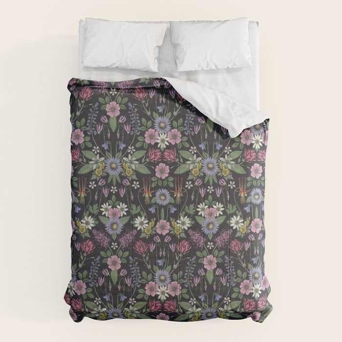 Mount Rainier Wildflowers Comforter Gallery Image 1