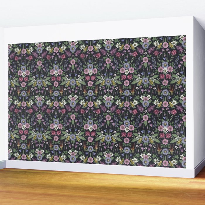 Mount Rainier Wildflowers Wall Mural Gallery Image 2