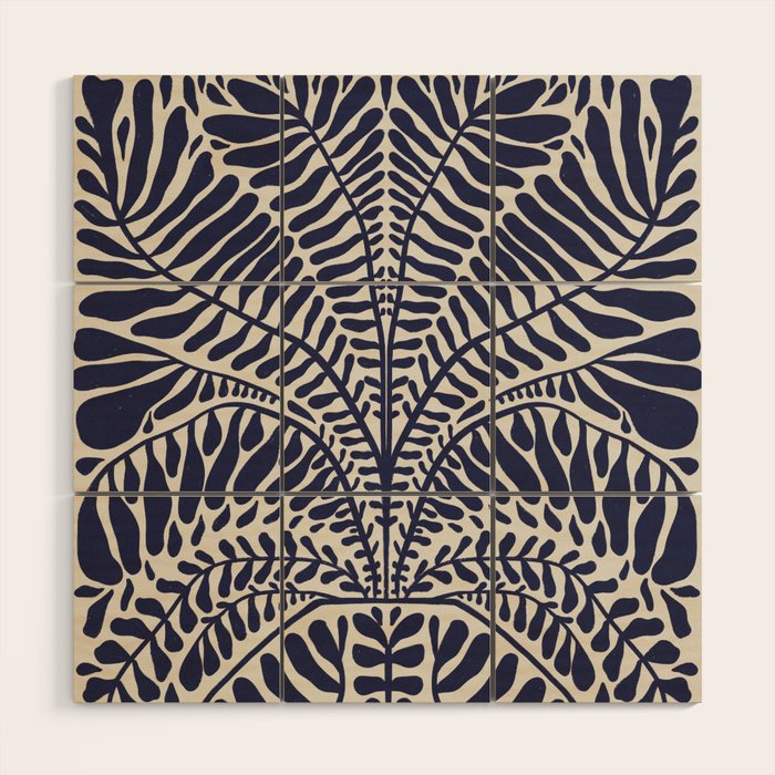 One Hundred-Leaved Plant #11 Wood Wall Art Gallery Image 1