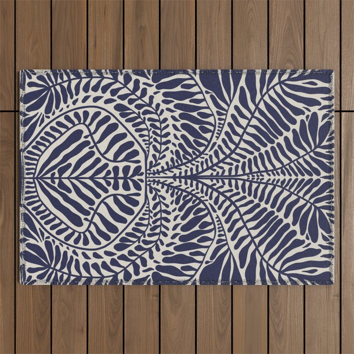 One Hundred-Leaved Plant #11 Outdoor Rug Gallery Image 1