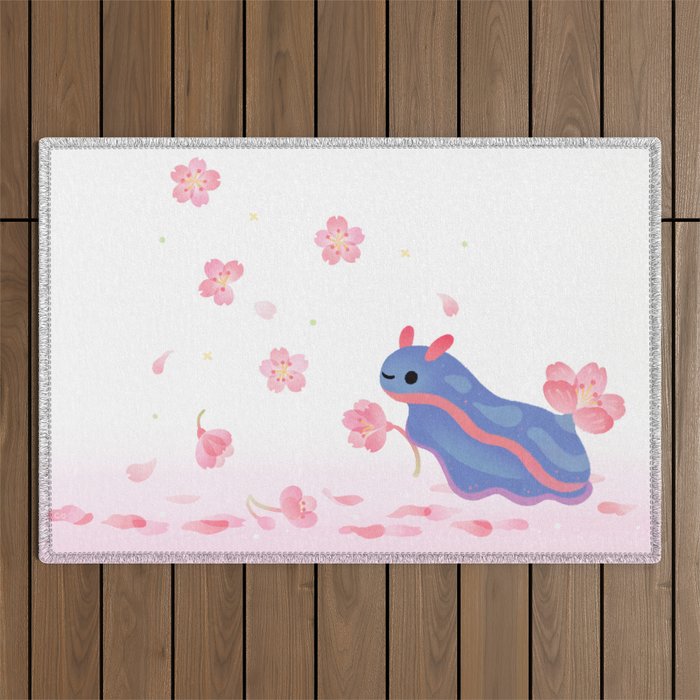 Cherry blossom slug Outdoor Rug Gallery Image 1
