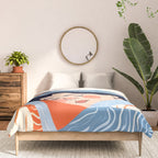Sleepy Day | Nap Time Bedroom Décor, Eclectic People Relax Rest Illustration, Lazy Bohemian Woman Asleep, Home Blankets Patterns Textures Comforter Gallery Image 3