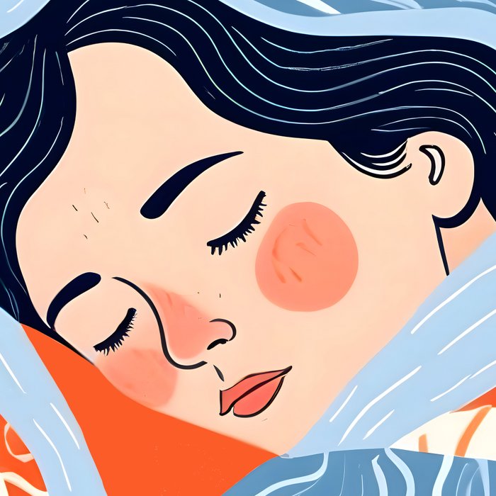 Sleepy Day | Nap Time Bedroom Décor, Eclectic People Relax Rest Illustration, Lazy Bohemian Woman Asleep, Home Blankets Patterns Textures Coffee Mug Gallery Image 2