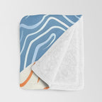 Sleepy Day | Nap Time Bedroom Décor, Eclectic People Relax Rest Illustration, Lazy Bohemian Woman Asleep, Home Blankets Patterns Textures Throw Blanket Gallery Image 3