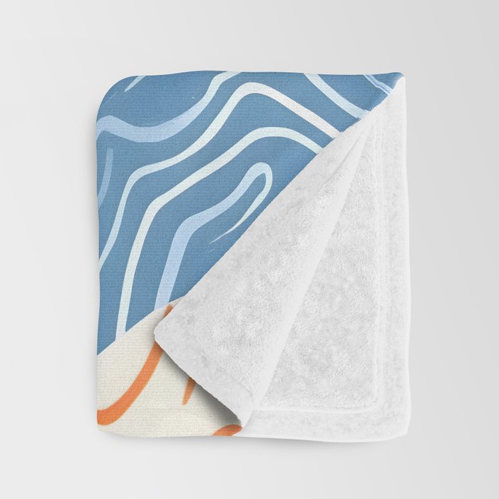 Sleepy Day | Nap Time Bedroom Décor, Eclectic People Relax Rest Illustration, Lazy Bohemian Woman Asleep, Home Blankets Patterns Textures Throw Blanket Gallery Image 3