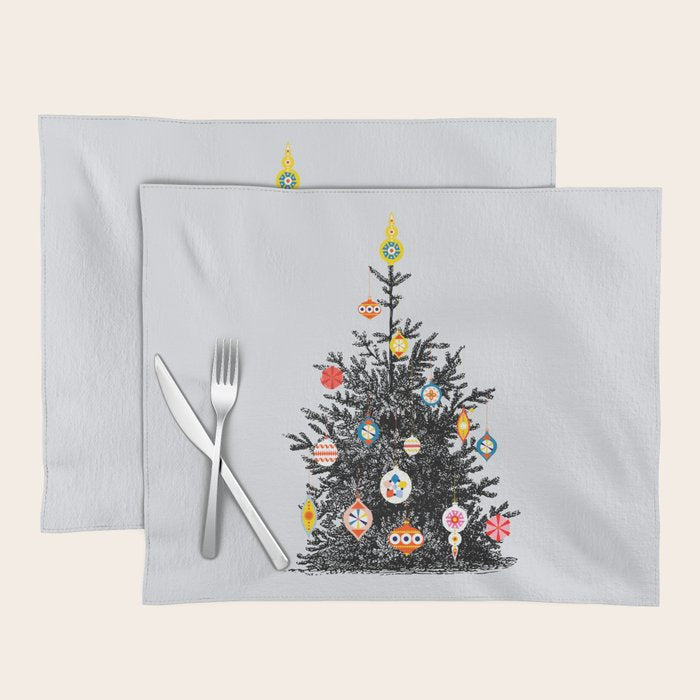 Decorated christmas tree Placemat Gallery Image 1