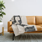 Minimal Abstract Art 16 Throw Blanket Gallery Image 1