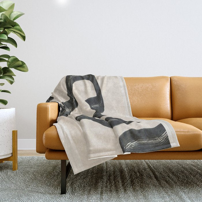 Minimal Abstract Art 16 Throw Blanket Gallery Image 1