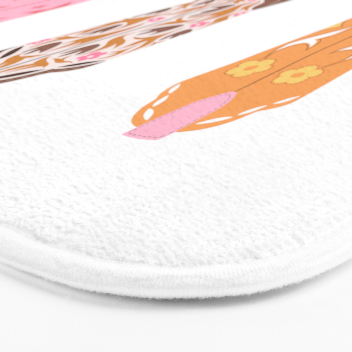 Pink Cowboy Boots  Bath Mat Gallery Image 3