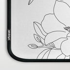 Minimal Line Art Magnolia Flowers Laptop Sleeve Gallery Image 3