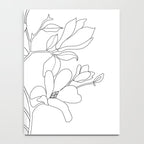 Minimal Line Art Magnolia Flowers Notebook Gallery Image 4