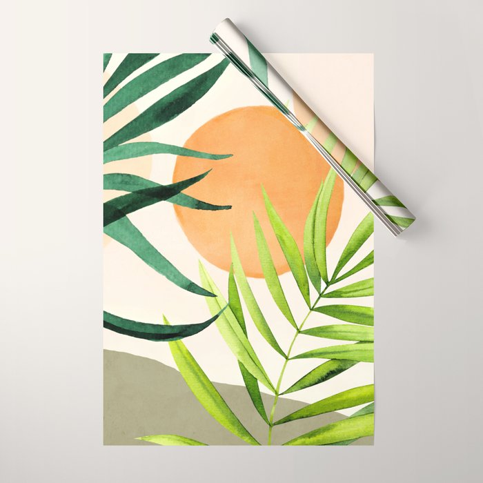 tropical sun Wrapping Paper Gallery Image 1