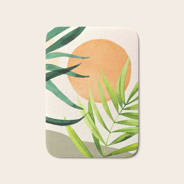 tropical sun Bath Mat Gallery Image 1