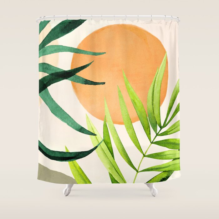 tropical sun Shower Curtain Gallery Image 1