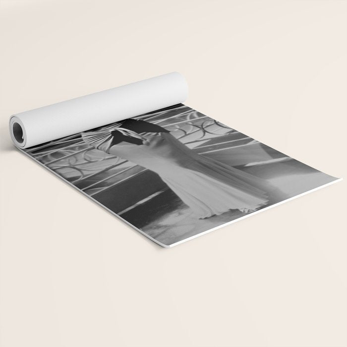 Joan Crawford, Hollywood Starlet Grand Hotel black and white photograph / art photography Yoga Mat Gallery Image 2
