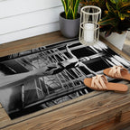 Joan Crawford, Hollywood Starlet Grand Hotel black and white photograph / art photography Outdoor Rug Gallery Image 2