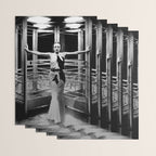 Joan Crawford, Hollywood Starlet Grand Hotel black and white photograph / art photography Wrapping Paper Gallery Image 3