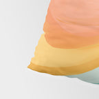 Pink, Yellow, Blue, Watercolor Abstract Sunrise Waves Pillow Sham Gallery Image 4