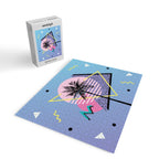 Memphis pattern 46 - 80s / 90s Retro / Palm Tree Jigsaw Puzzle Gallery Image 2
