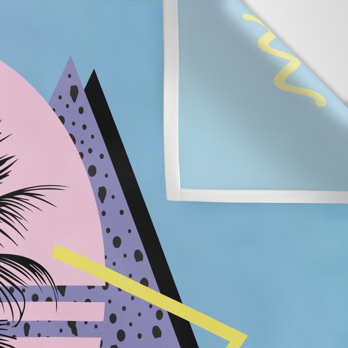 Memphis pattern 46 - 80s / 90s Retro / Palm Tree Wall Tapestry Gallery Image 3