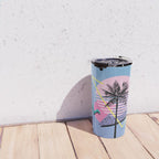 Memphis pattern 46 - 80s / 90s Retro / Palm Tree Travel Mug Gallery Image 4